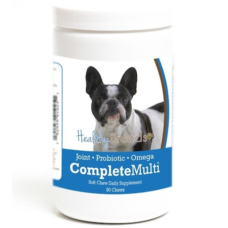 Healthy Breeds 192959010251 French Bulldog All In One Multivitamin Soft Chew - 90 Count